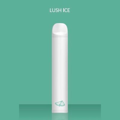 1200puffs Lush Ice Disposable Vaped Device Draw Activated Stainless Steel Body