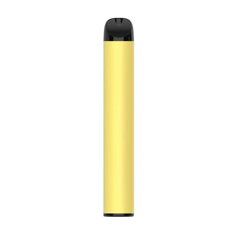 E Liquid 600 Puffs Vape 1.8ohm Resistance Yellow Color Custom Flavor
